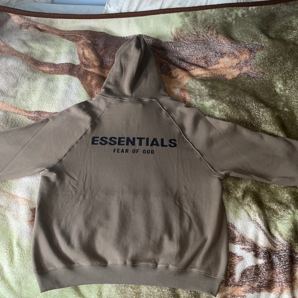 Fear Of God Essentials Hoodie Sweater Jacket Size XL Relaxed Fit